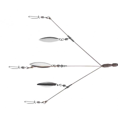 Diamond Baits 4.5 3-Arm Umbrella Rig w/Nickel Blades